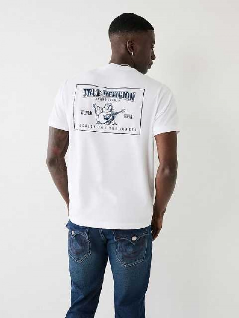 True Religion Buddha Logo T-shirt Herr Vita | YET697240