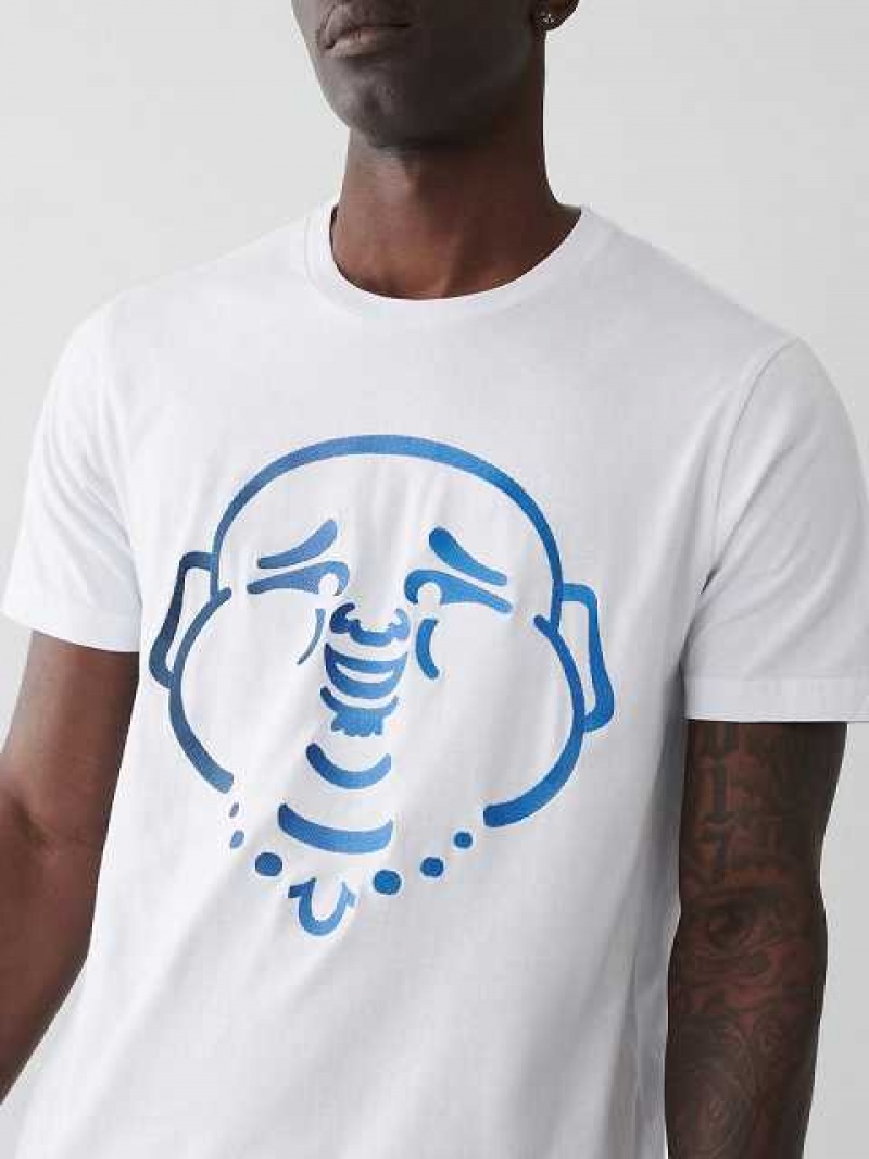 True Religion Buddha Logo T-shirt Herr Vita | DQS821497