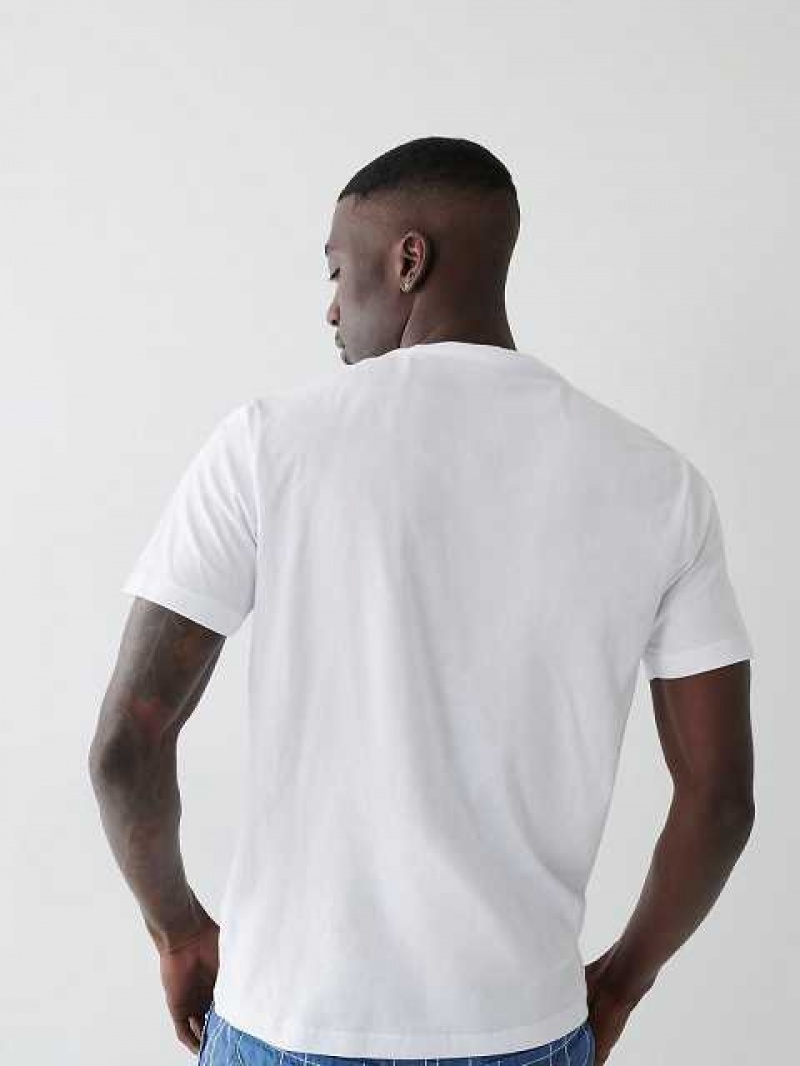 True Religion Buddha Logo T-shirt Herr Vita | DQS821497