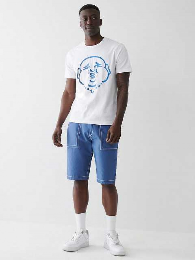 True Religion Buddha Logo T-shirt Herr Vita | DQS821497