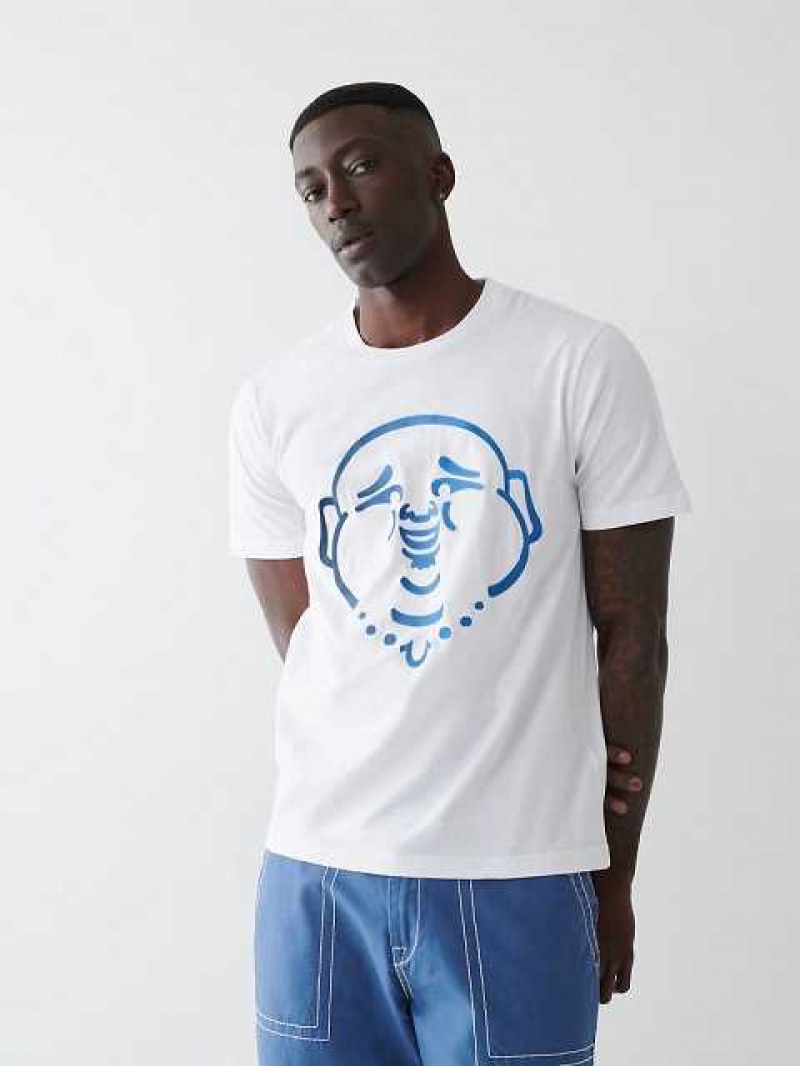 True Religion Buddha Logo T-shirt Herr Vita | DQS821497