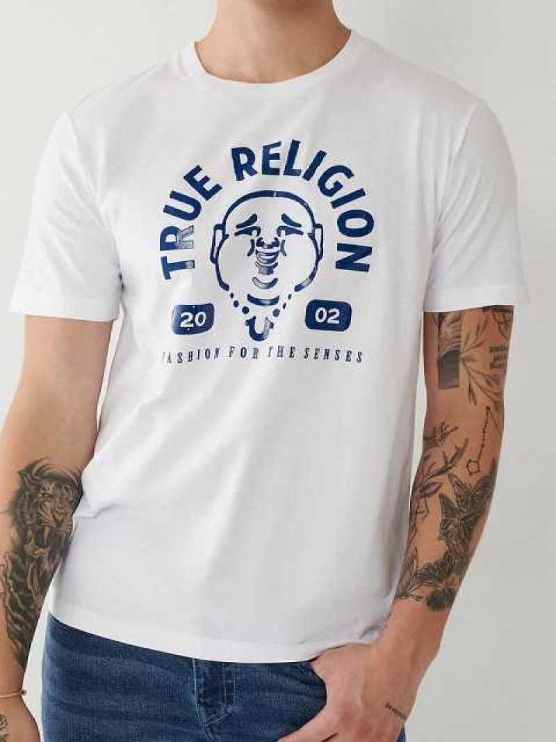 True Religion Buddha Logo T-shirt Herr Vita | ANX308294