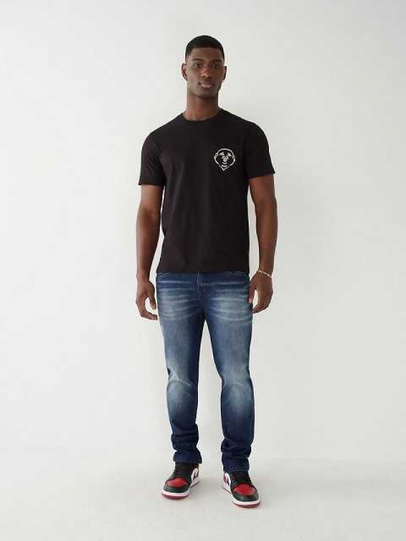 True Religion Buddha Pocket T-shirt Herr Svarta | MQP218563