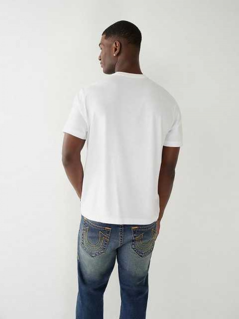 True Religion Buddha Relaxed T-shirt Herr Vita | QIP105793