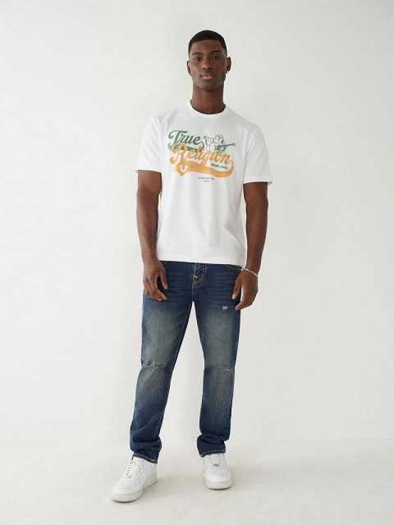 True Religion Buddha Relaxed T-shirt Herr Vita | QIP105793