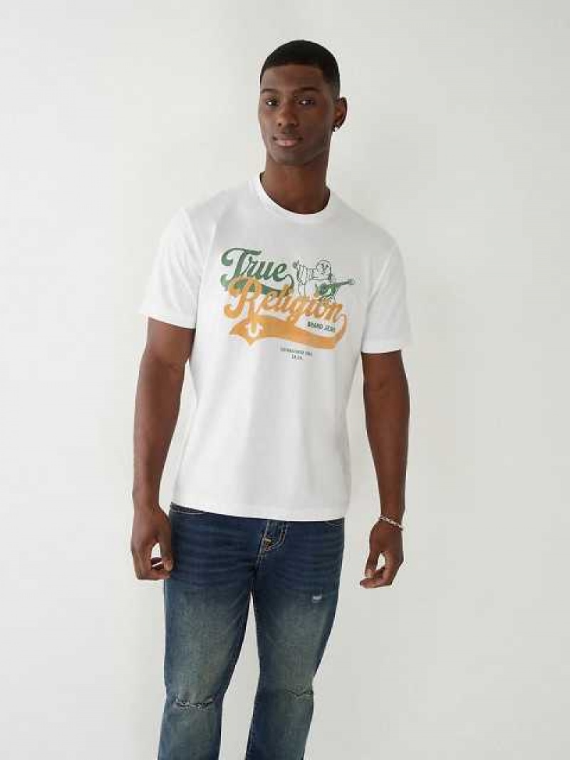 True Religion Buddha Relaxed T-shirt Herr Vita | QIP105793