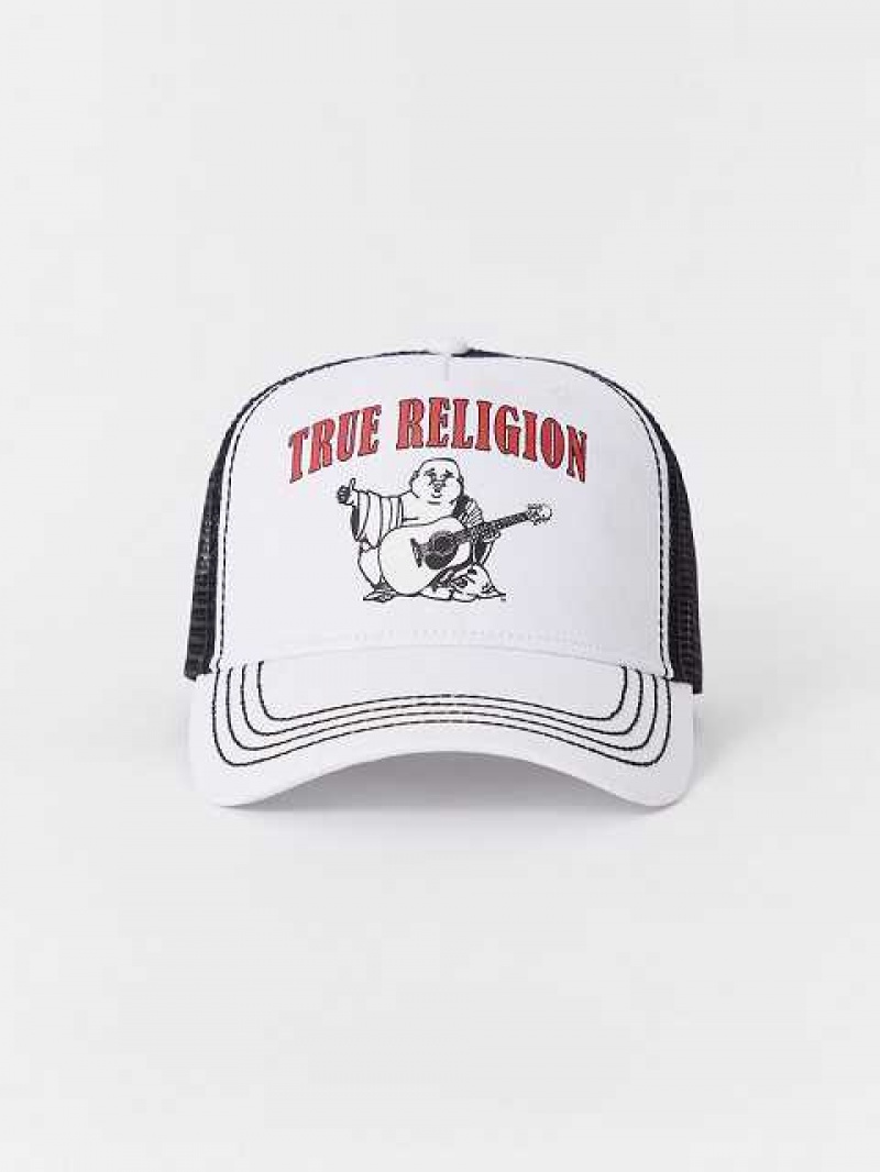 True Religion Buddha Trucker Hatt Unisex Vita | TOB640195