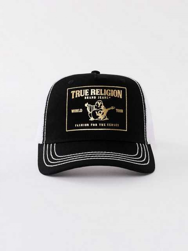 True Religion Buddha Trucker Hatt Unisex Svarta | UJX054286