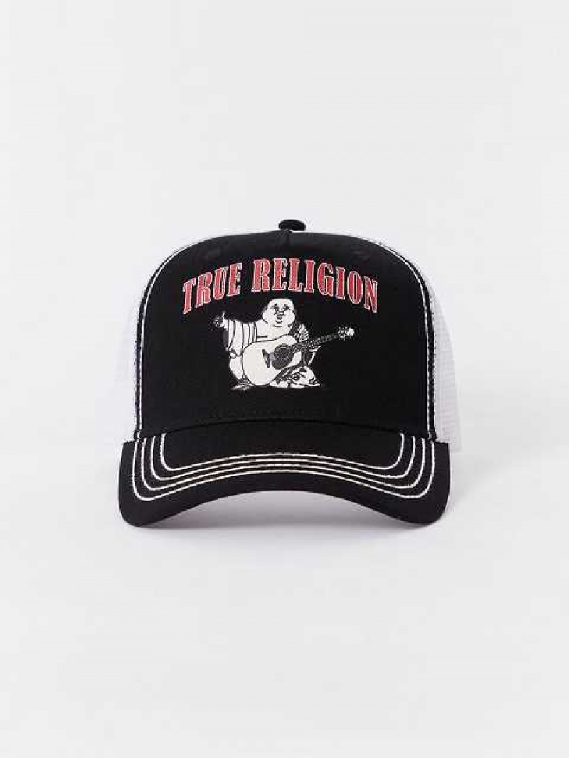 True Religion Buddha Trucker Hatt Unisex Svarta | YRS084369