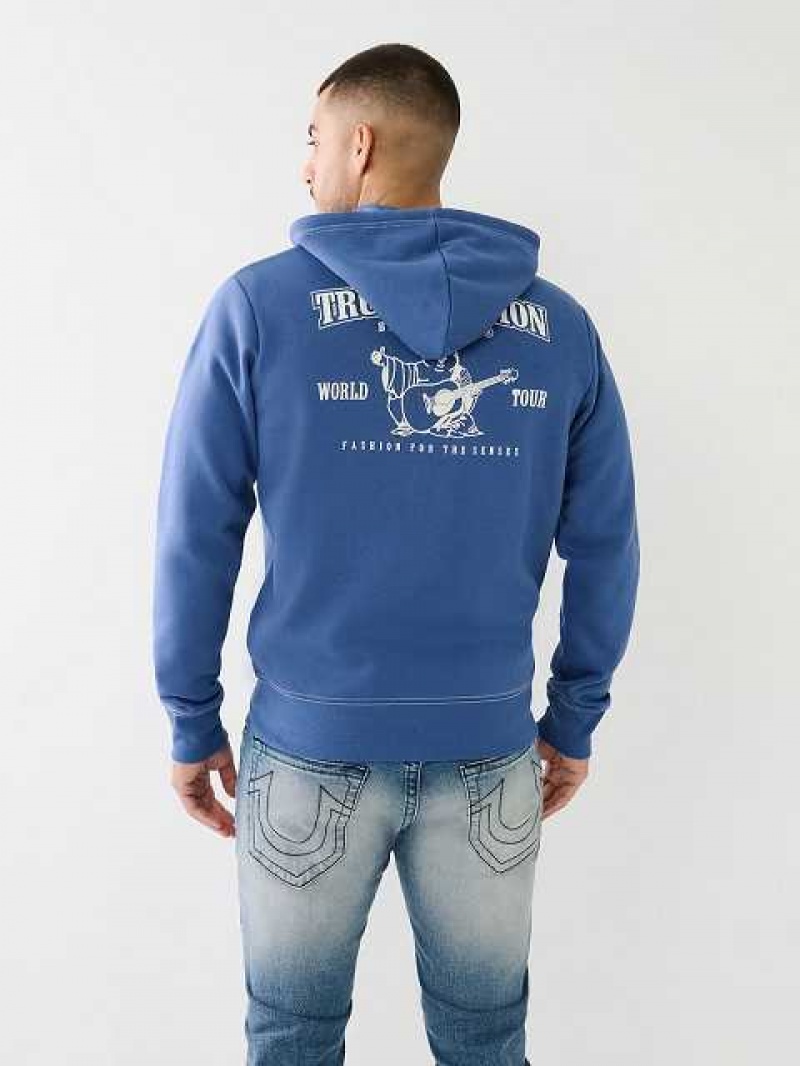 True Religion Buddha Zip Hoodie Herr Gröna | UMQ196508