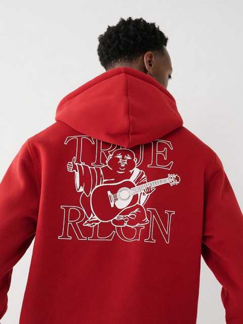 True Religion Buddha Zip Hoodie Herr Röda | VSG713958