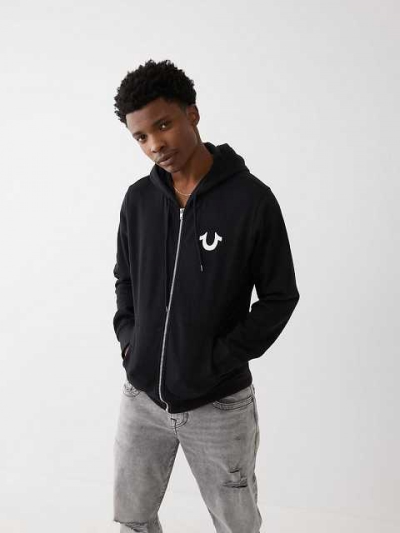 True Religion Buddha Zip Hoodie Herr Svarta | SFP540218