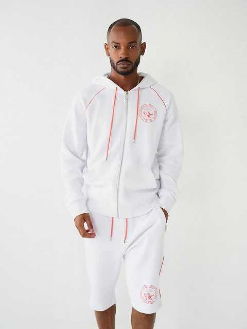 True Religion Buddha Zip Hoodie Herr Vita | EWS420387