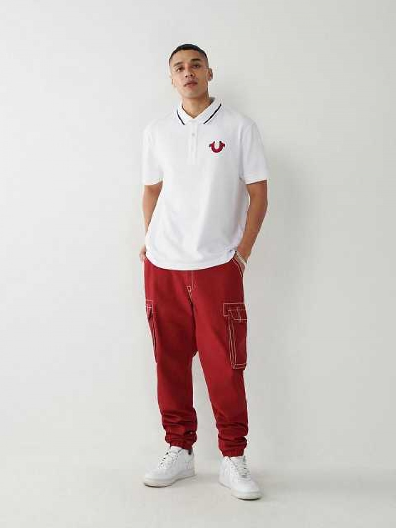 True Religion Cargo Joggingbyxor Herr Röda | ZKI132706