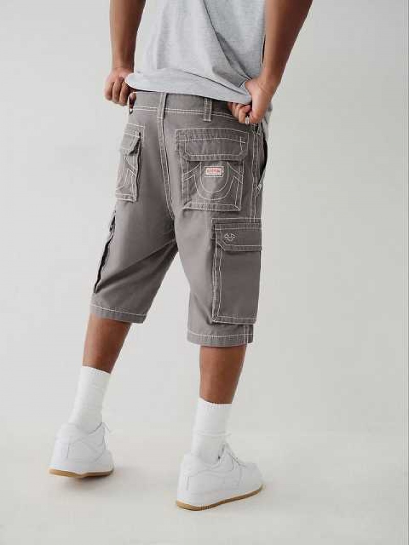 True Religion Cargo Shorts Herr Grå | OKV021957