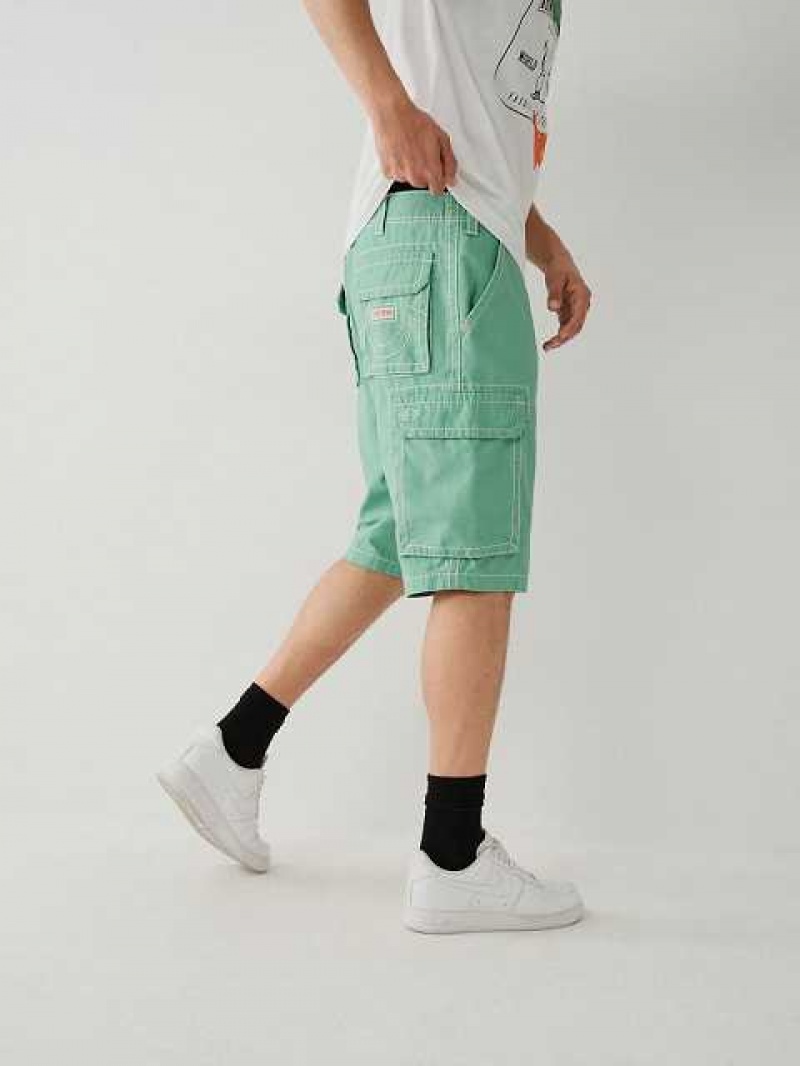 True Religion Cargo Shorts Herr Gröna | JFD620153