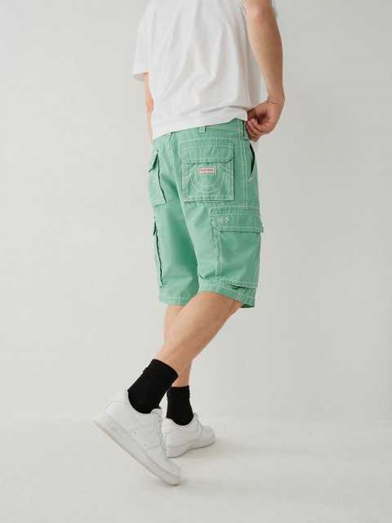 True Religion Cargo Shorts Herr Gröna | JFD620153