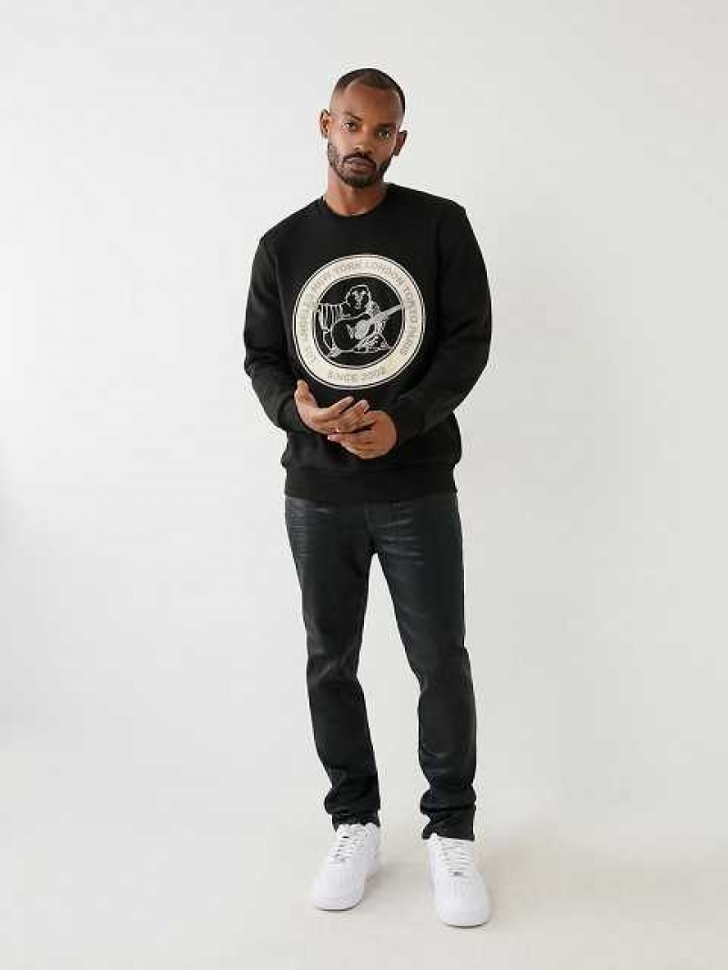 True Religion City Buddha Logo Sweatshirt Herr Svarta | UCH921370