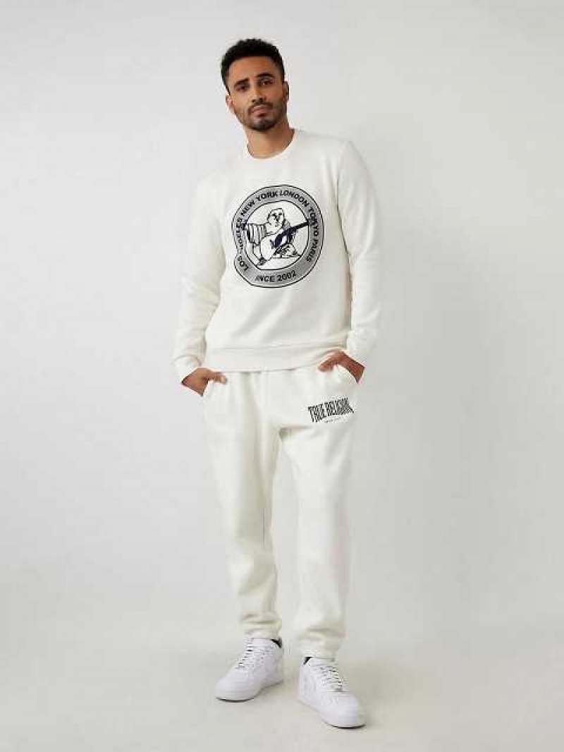 True Religion City Buddha Logo Sweatshirt Herr Vita | YHG162583