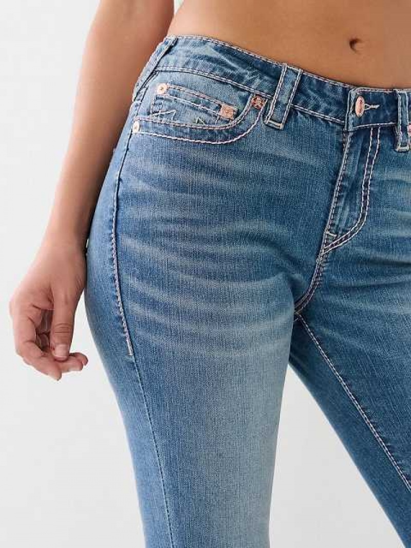 True Religion Halle Big T Super Skinny Jeans Dam Ljusblå | ARM053261