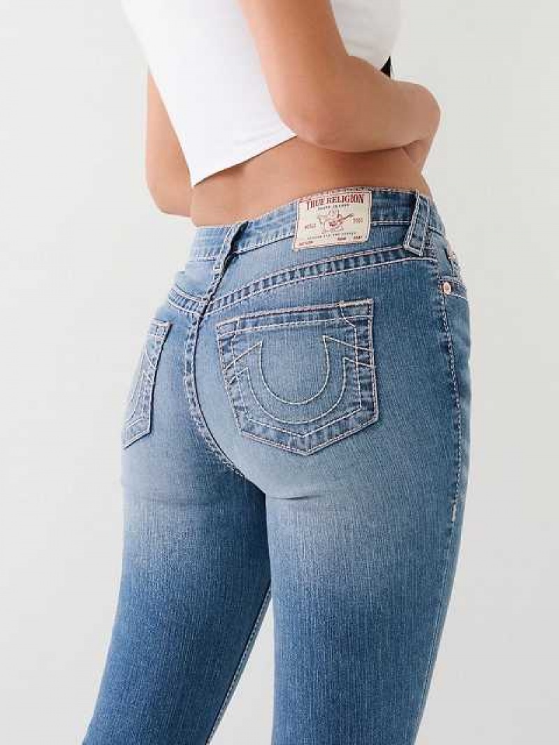 True Religion Halle Big T Super Skinny Jeans Dam Ljusblå | ARM053261