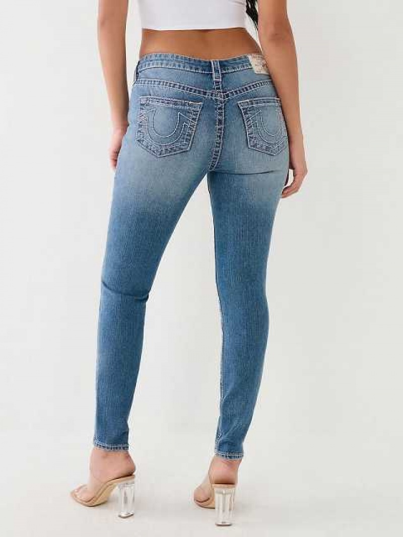 True Religion Halle Big T Super Skinny Jeans Dam Ljusblå | ARM053261