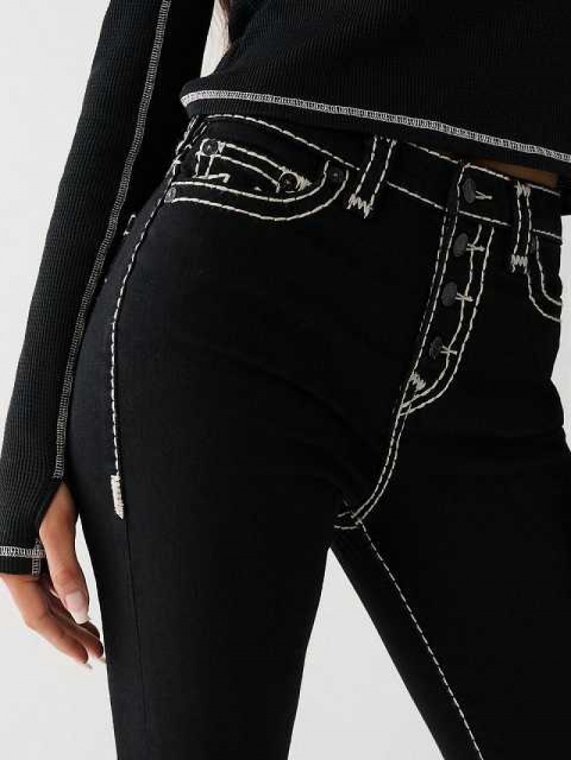 True Religion Halle High Rise Skinny Jeans Dam Svarta | ZHI652014