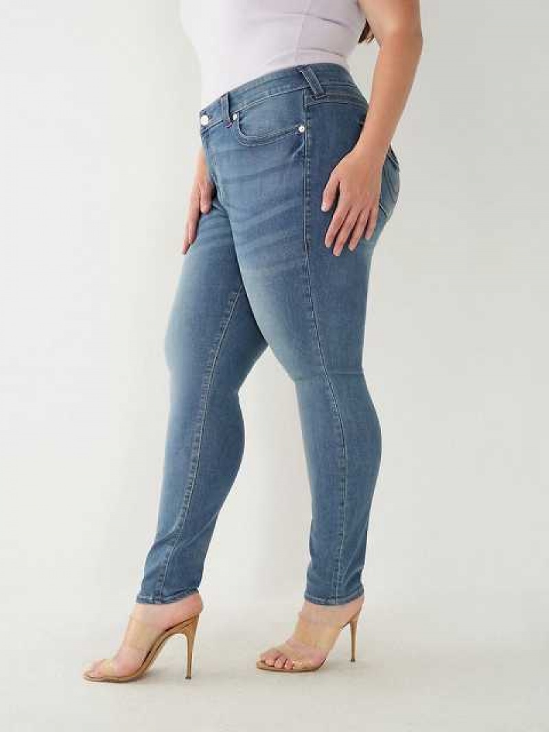 True Religion Halle High Rise Super Skinny Jeans Dam Tvätt | LWM170328