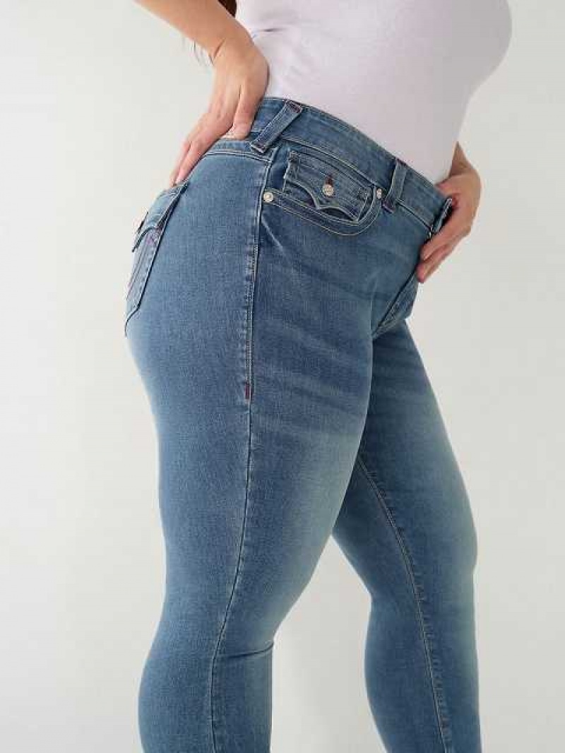 True Religion Halle High Rise Super Skinny Jeans Dam Tvätt | LWM170328