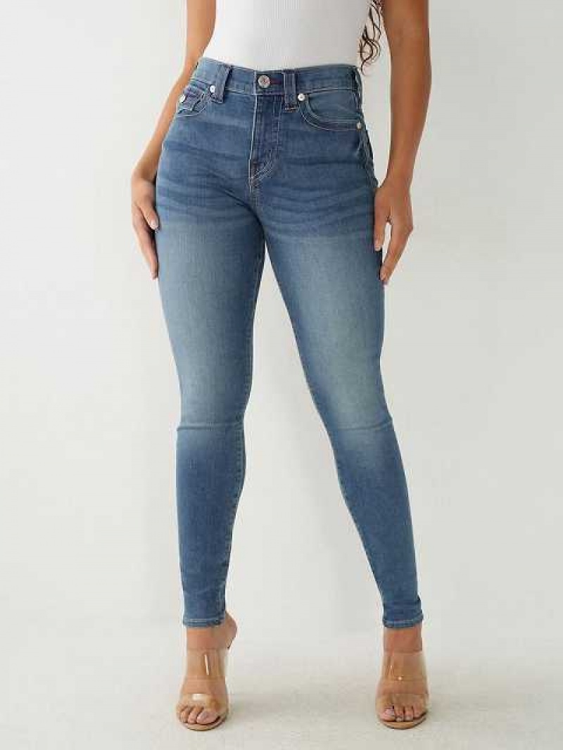 True Religion Halle High Rise Super Skinny Jeans Dam Tvätt | QSZ531704