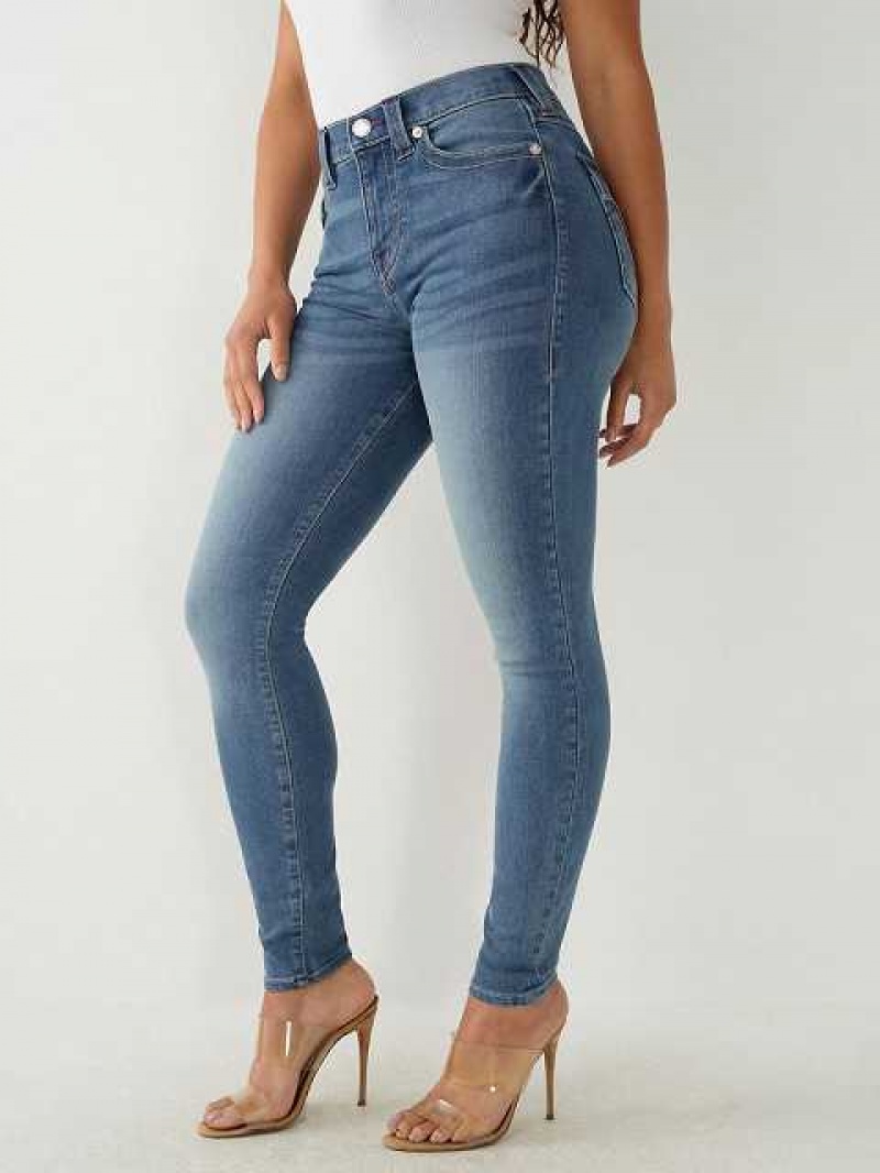 True Religion Halle High Rise Super Skinny Jeans Dam Tvätt | QSZ531704