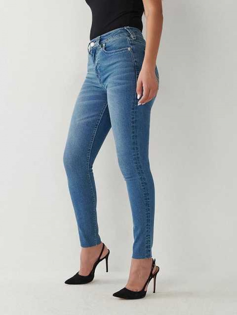 True Religion Halle High Rise Super Skinny Jeans Dam Blå | EFN709186