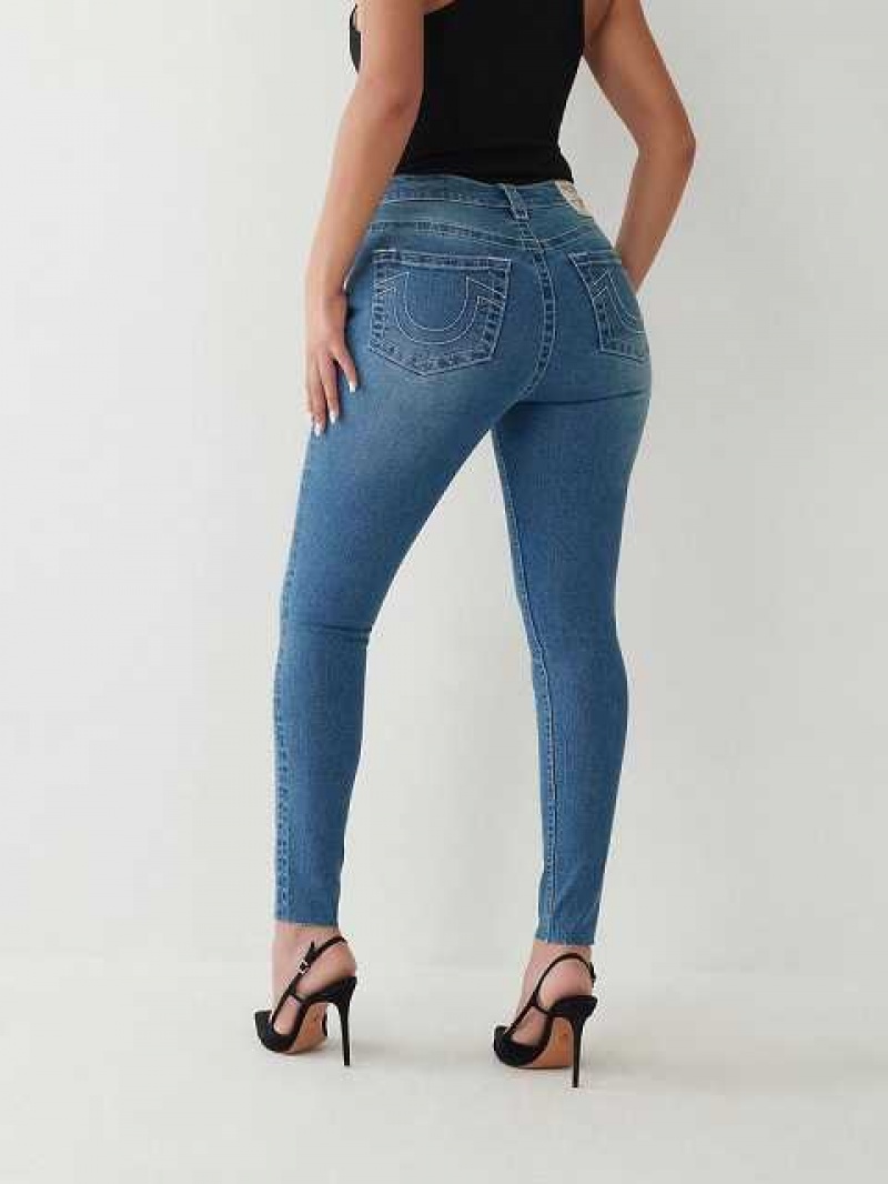 True Religion Halle High Rise Super Skinny Jeans Dam Blå | EFN709186