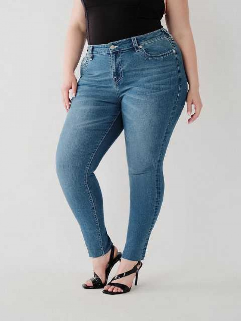 True Religion Halle High Rise Super Skinny Jeans Dam Blå | EFN709186