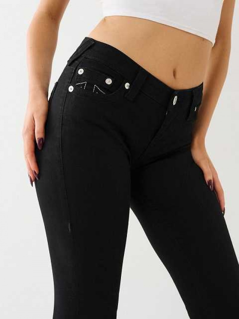 True Religion Halle Single Needle Super Skinny Jeans Dam Svarta | YFV492813