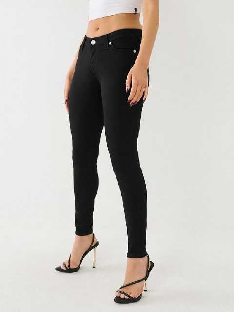 True Religion Halle Single Needle Super Skinny Jeans Dam Svarta | YFV492813