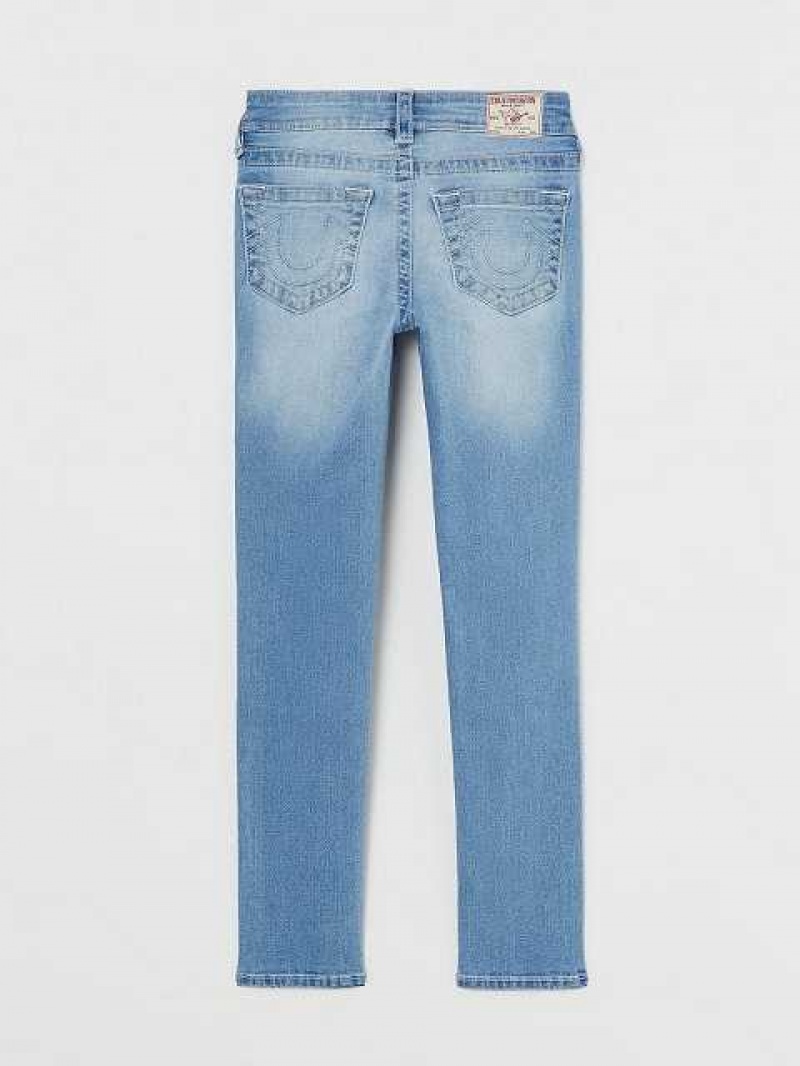 True Religion Halle Star Jeans Barn Blå | ZIG817243