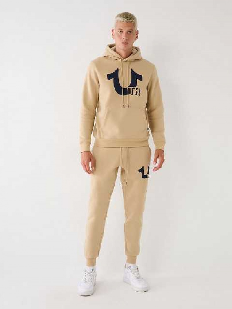 True Religion Horseshoe Logo Joggingbyxor Herr Khaki Marinblå | SYA056347