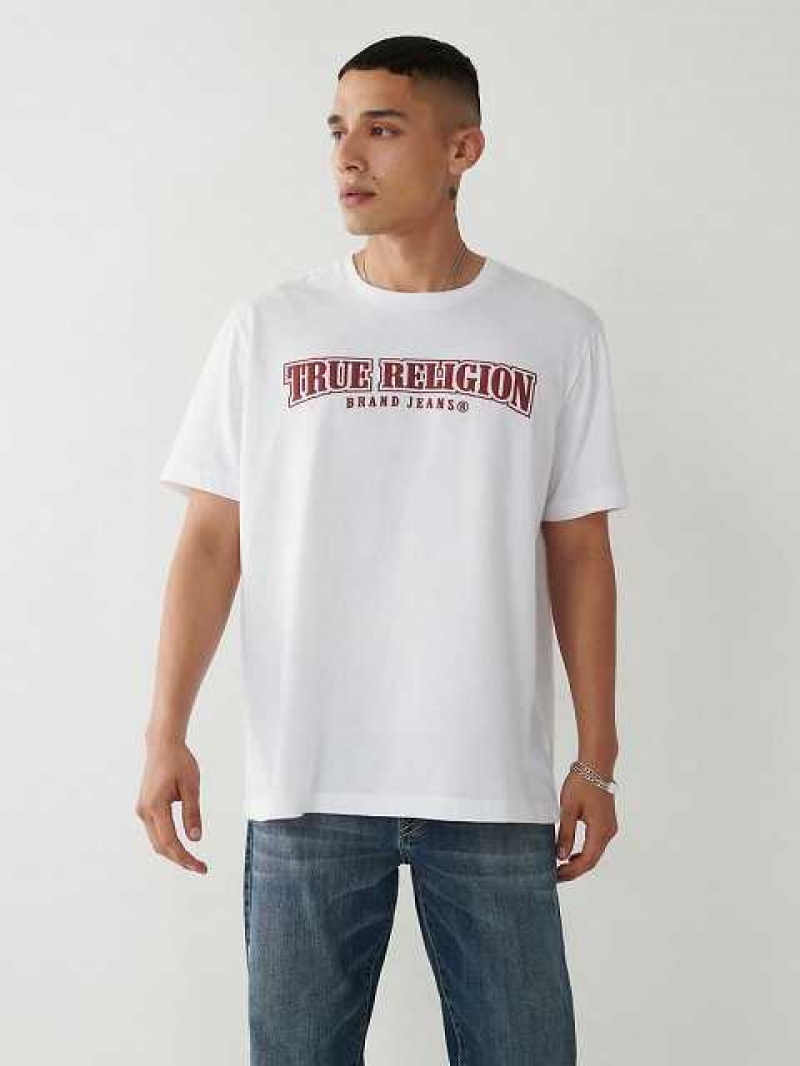 True Religion Horseshoe Relaxed T-shirt Herr Vita | BIF517239