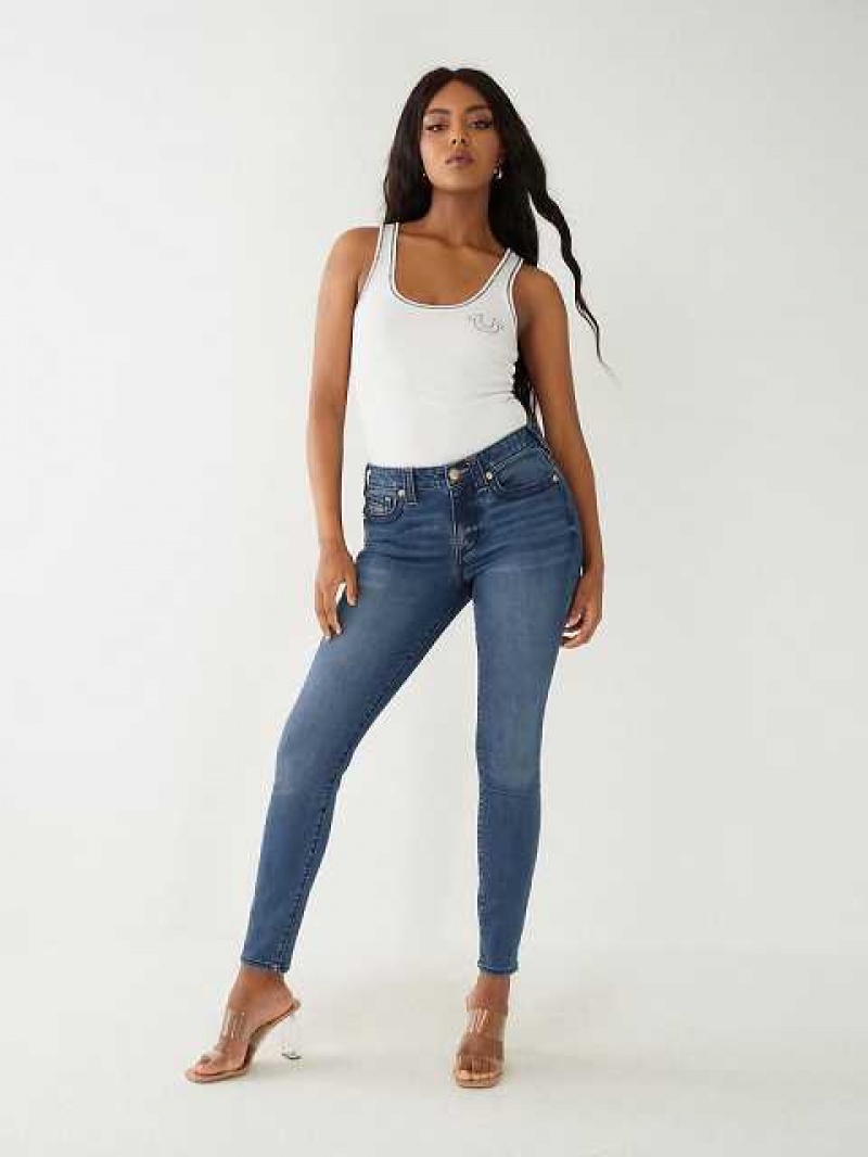 True Religion Jennie Big T Curvy Skinny Jeans Dam Tvätt | QFM208734