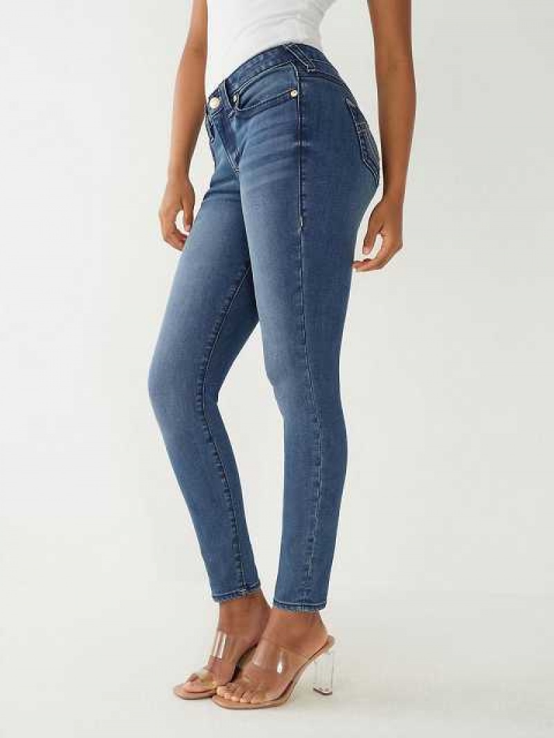 True Religion Jennie Big T Curvy Skinny Jeans Dam Tvätt | QFM208734