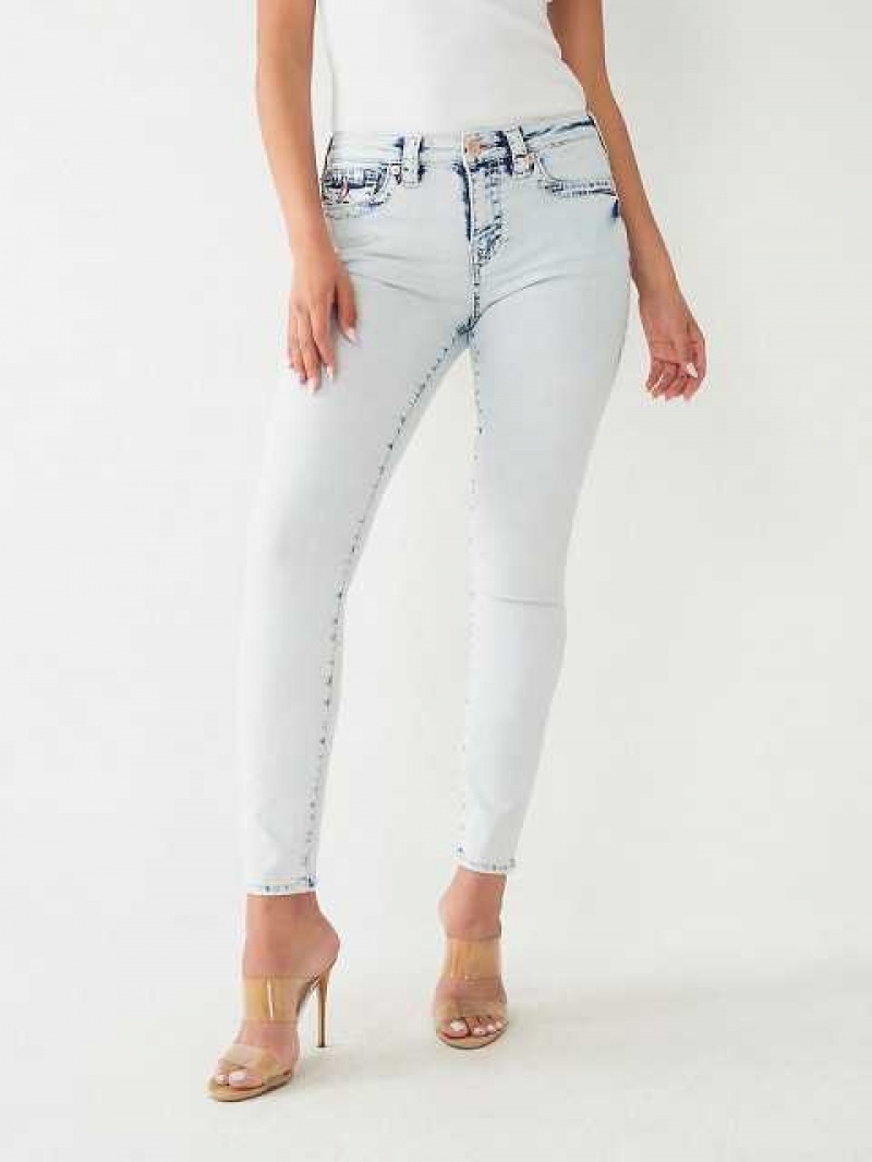 True Religion Jennie Big T Curvy Skinny Jeans Dam Ljustvätt | DBQ257481