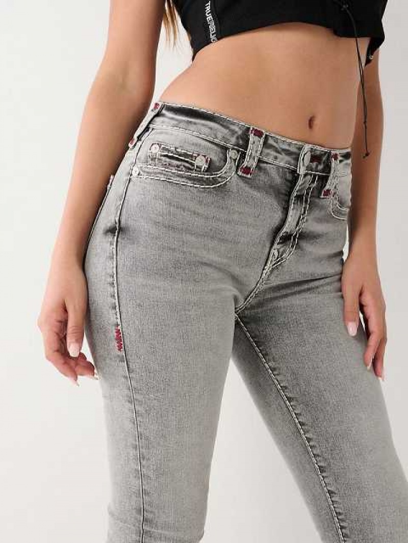 True Religion Jennie High Rise Skinny Jeans Dam Mörkgrå | EHD372051