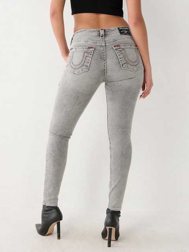 True Religion Jennie High Rise Skinny Jeans Dam Mörkgrå | EHD372051