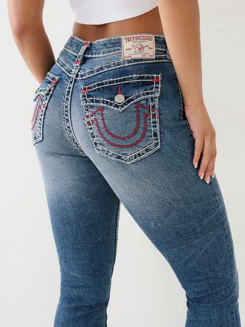 True Religion Jennie Hr Skinny Jeans Dam Blå | RYA536914