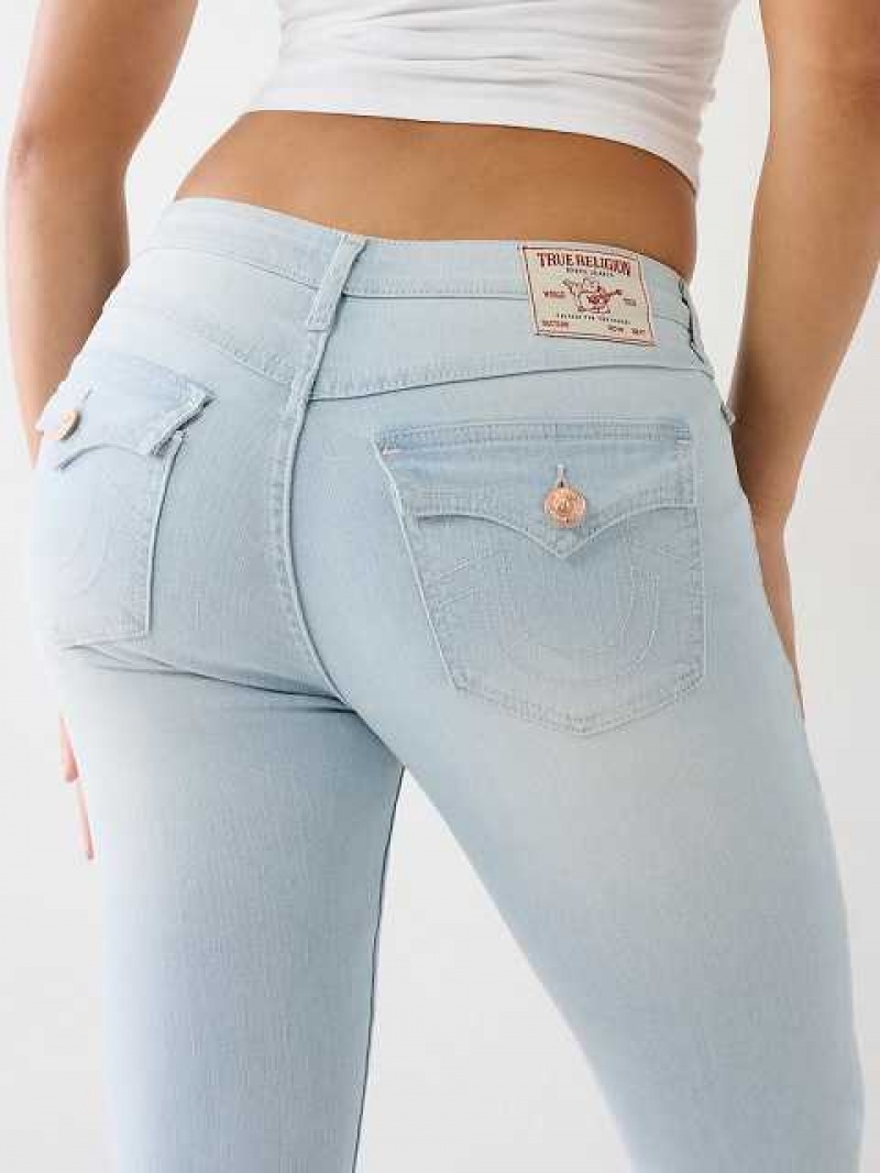 True Religion Jennie Mid Rise Curvy Skinny Jeans Dam Ljusblå | FHG958234