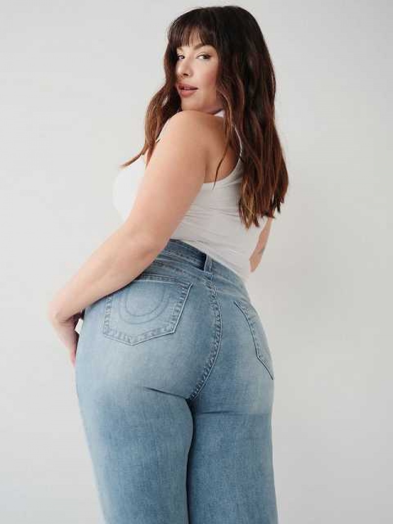 True Religion Jennie Mid Rise Curvy Skinny Jeans Dam Ljusturkos | LPS043571