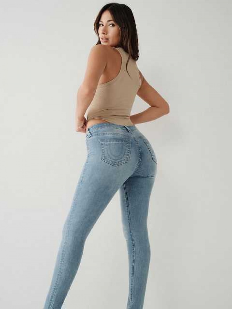 True Religion Jennie Mid Rise Curvy Skinny Jeans Dam Ljusturkos | LPS043571