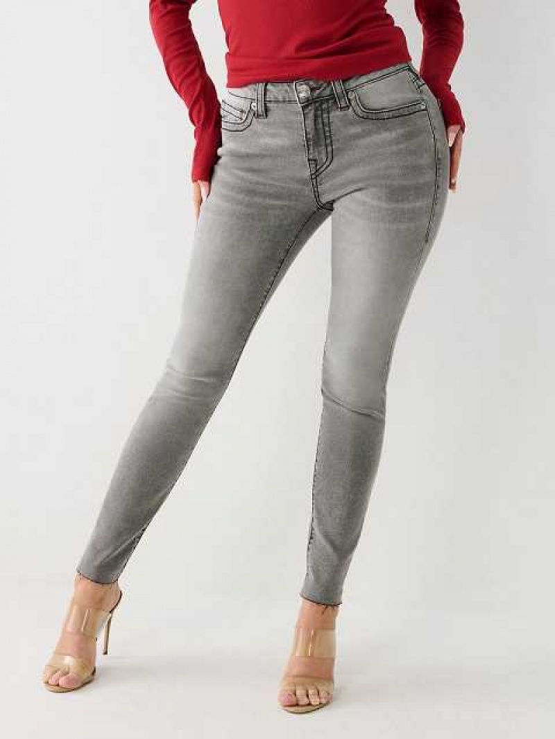 True Religion Jennie Mid Rise Curvy Skinny Jeans Dam Grå Tvätt | HNK285497