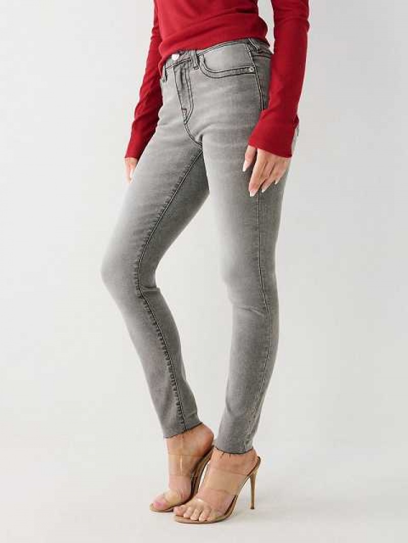 True Religion Jennie Mid Rise Curvy Skinny Jeans Dam Grå Tvätt | HNK285497